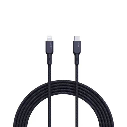 صورة أوكي كيبل مضفر MFI شحن و مزامنة USB-C إلى لايتنينج طول 1م NCL1 - أسود