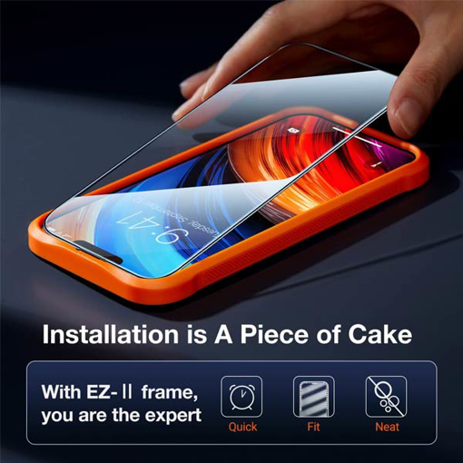 صورة تورراس شاشة حماية آيفون 14 برو لون شفاف