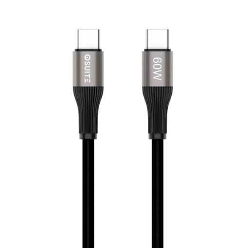 صورة آي أو سويت كابل مصنوع من مادة سبائك الألمنيوم وصلة من تايب سي إلى تايب سي - بقوة شحن 60 وات - طول 1.2 متر