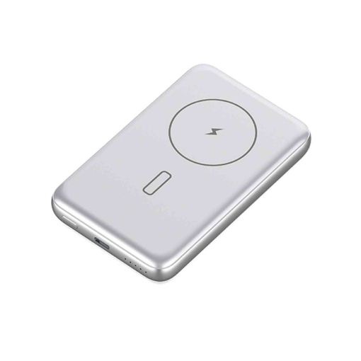 صورة آي أو سويت بطارية متنقلة 10,000 ملي أمبير مع خاصية ماج سيف للشحن اللاسلكي المغناطيسي بقوة 15 وات والشحن السلكي بقوة 20 وات بي دي بمنفذ يواس بي سي  - لون فضي