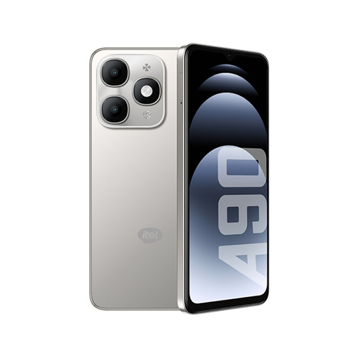 صورة ايتل ايه 90 - الجيل الرابع - 4+256  جيجابايت - فضي