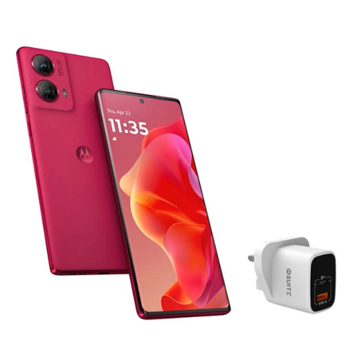 صورة موتورولا جي 85 - الجيل الخامس - 12+256 جيجابايت - فوشيا - عرض خاص