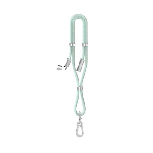 Picture of iOsuite Metal Head USB-C to USB-C Cellphone Lanyard Cable 1.6M - Green - Special Offer