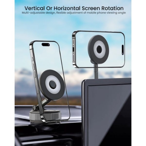 صورة آي أو سويت حامل تليفون للسيارة - لون أسود